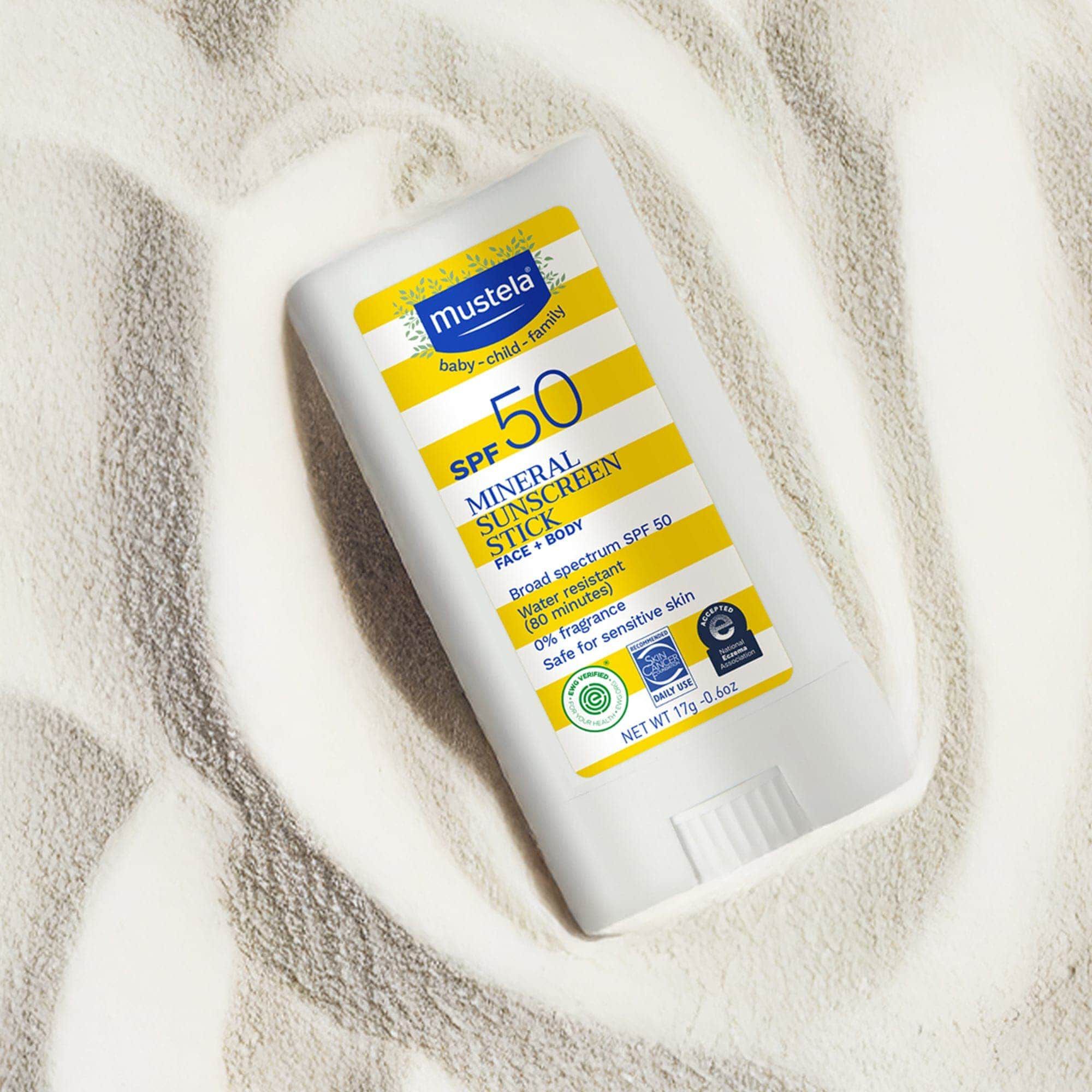 Mustela Mineral Sunscreen Stick, SPF 50, .6 oz., , large