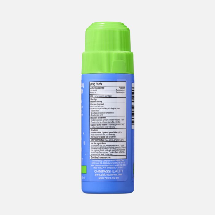 Picklebalm Roll On With Lidocaine, Menthol, Arnica, and Cucumber Seed, 3.4 oz., , large