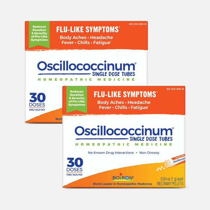 Boiron Oscillococcinum Homeopathic Medicine, 30 doses (2 pack), , large