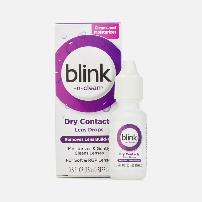 Bausch + Lomb Blink-N-Clean Lens Drops, 0.5 fl oz., , large