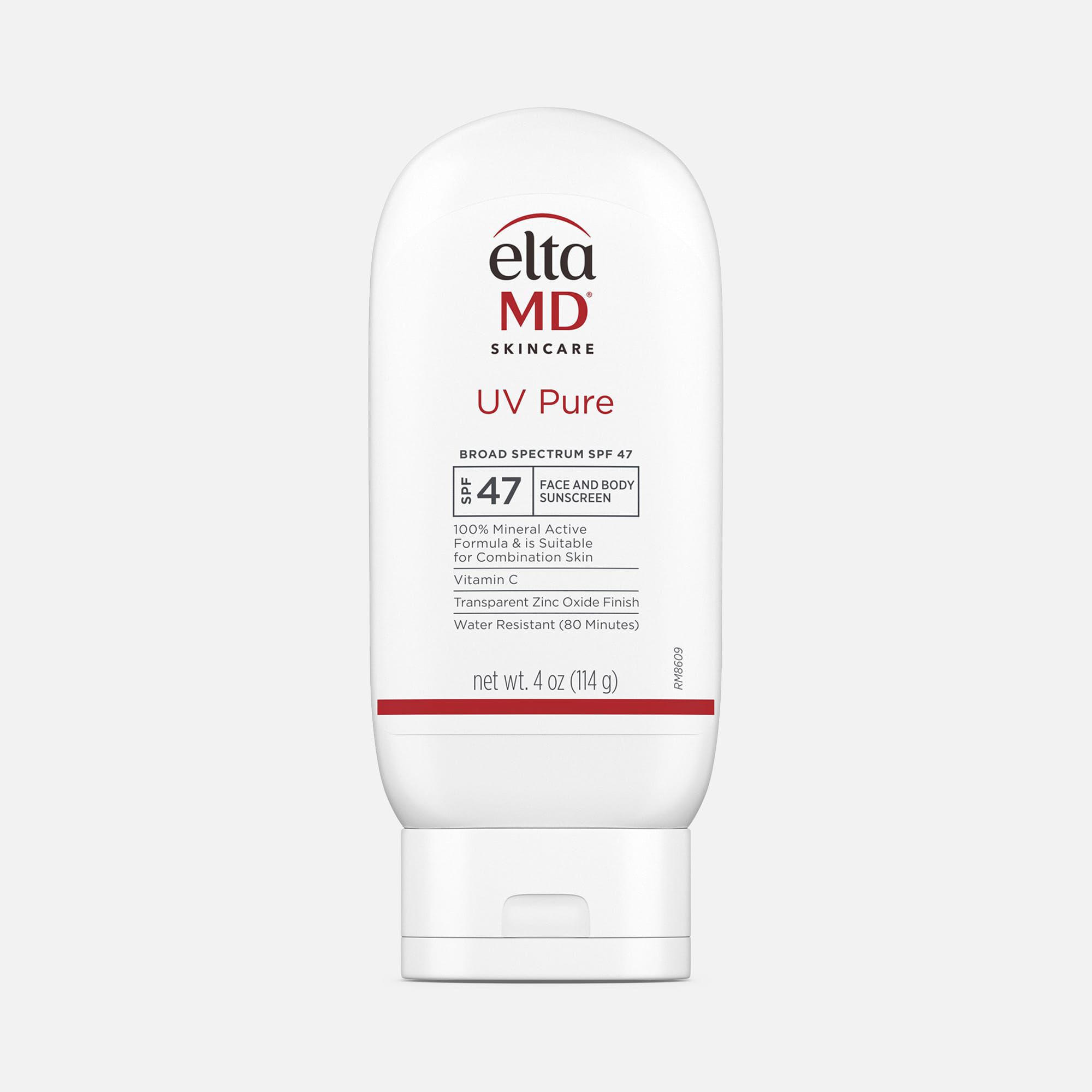 EltaMD UV Pure Broad-Spectrum Mineral Face & Body Sunscreen, SPF 47, 4 oz.