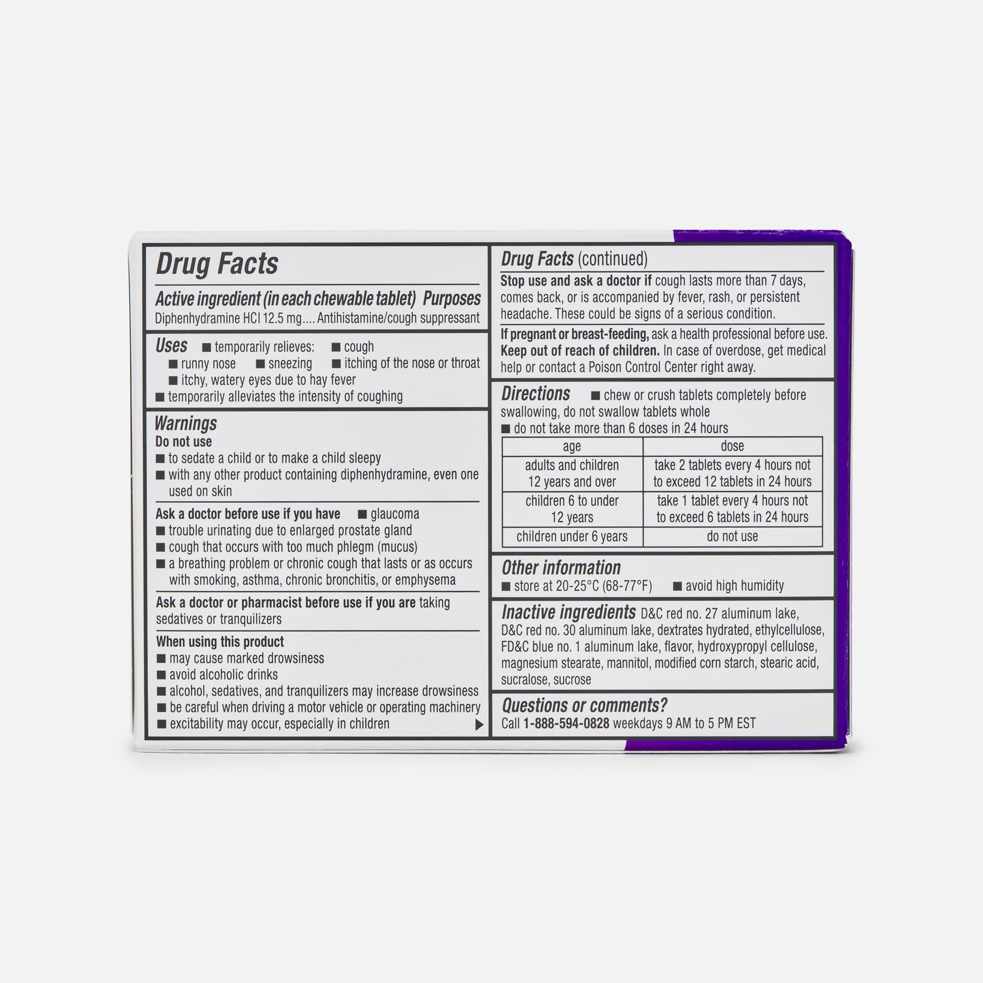 Children's Dimetapp Cough & Allergy Chewable, 24 ct., , large
