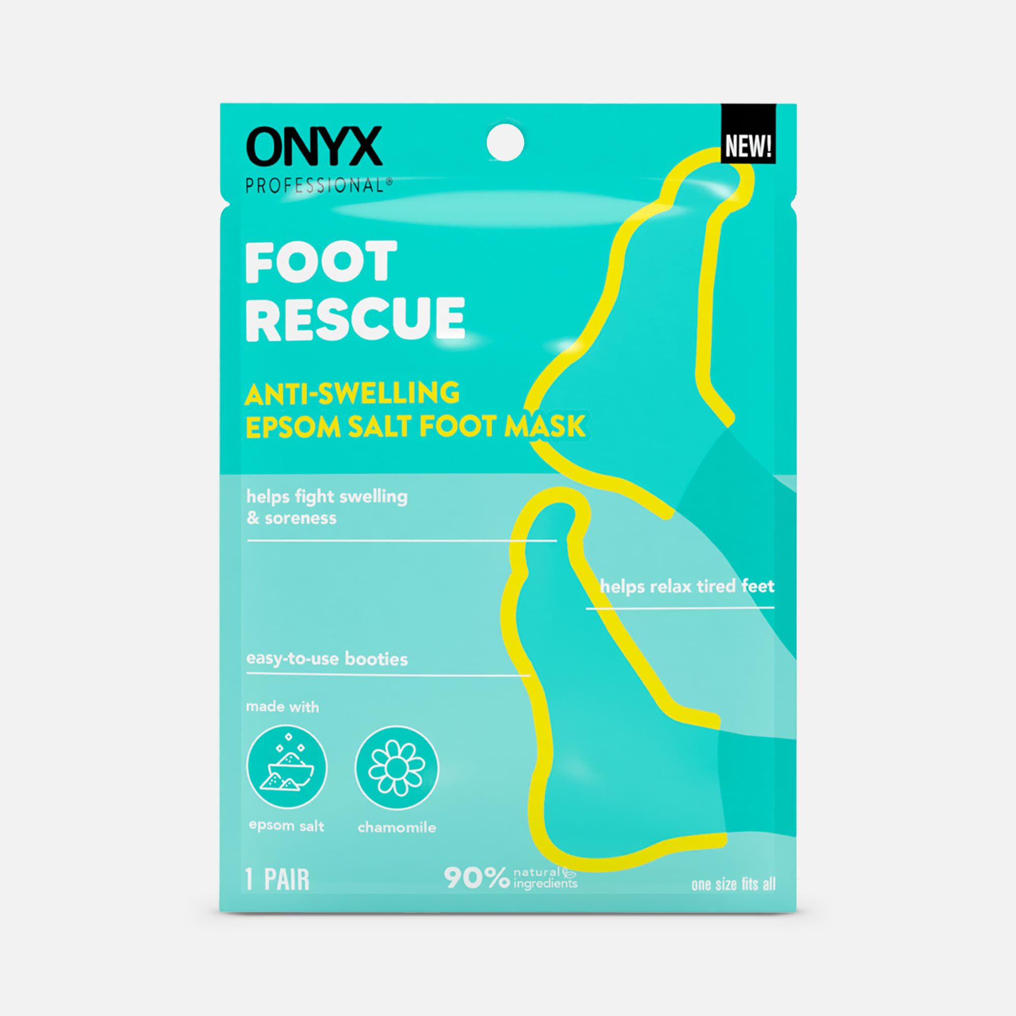 ONYX Foot Rescue Epsom Salt Foot Mask, 1 pair, , large