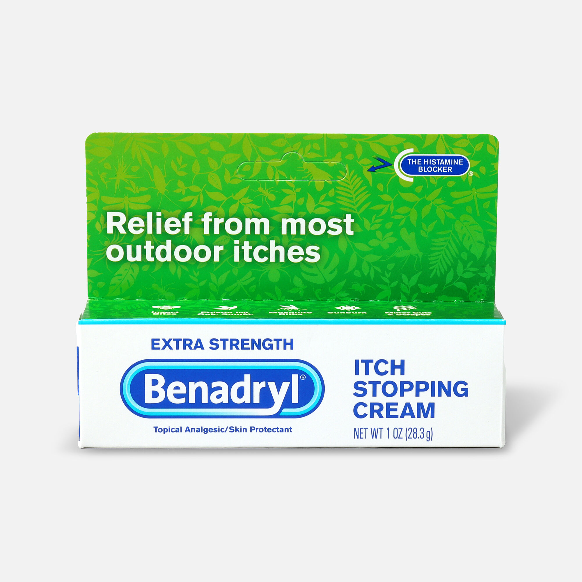 Benadryl Itch Stopping Cream, Extra Strength, 1 oz., , large