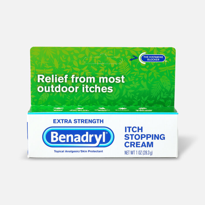 Benadryl Itch Stopping Cream, Extra Strength, 1 oz., , large