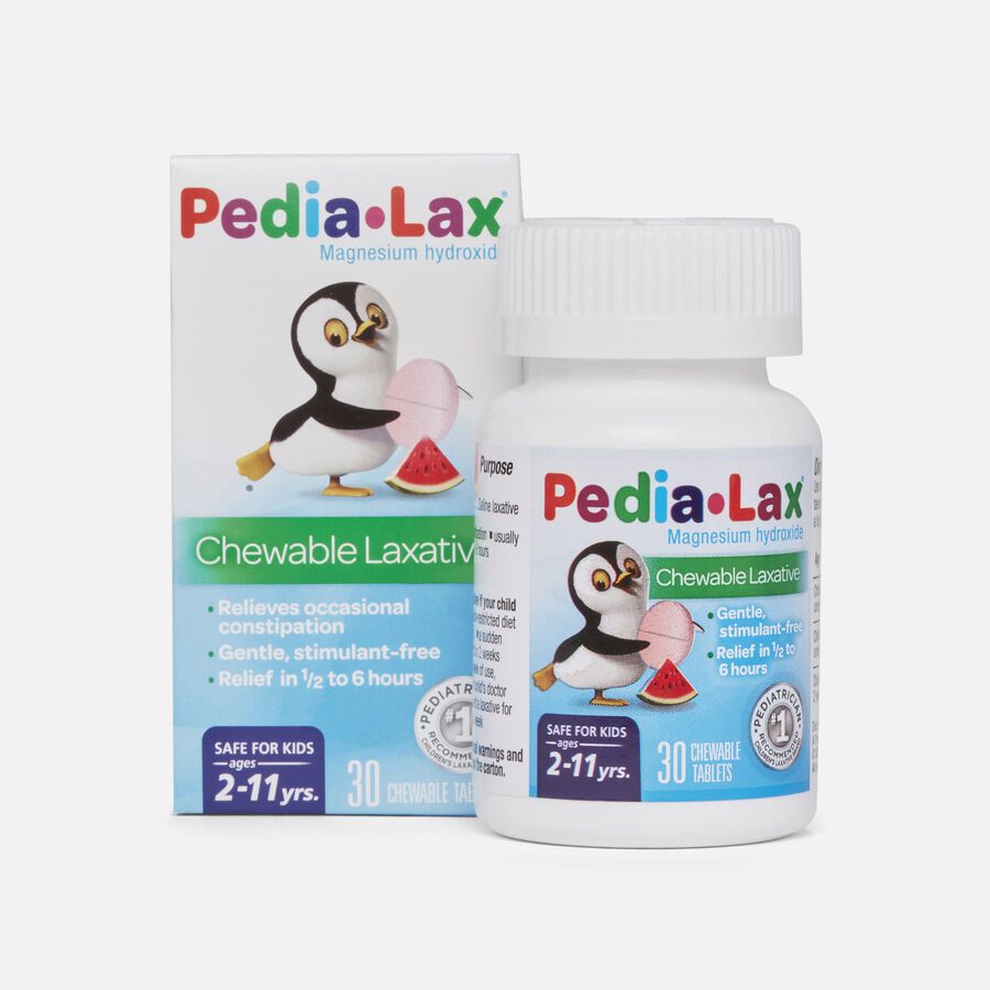 Pedia-Lax Chewable Laxative Tablets, Watermelon, 30 ct., , large image number 0