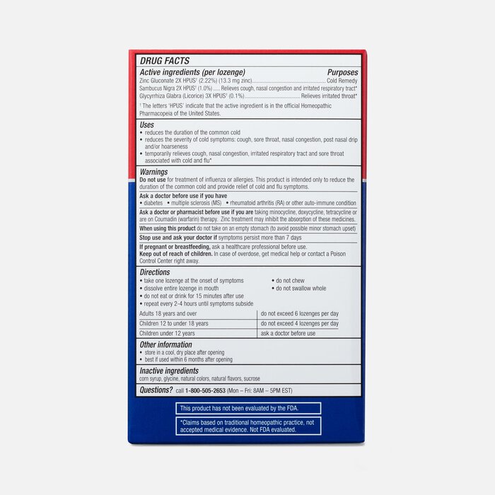 Cold-EEZE Plus Cold and Flu Symptom Relief, Natural Mixed Berry Lozenges, 25 ct., , large