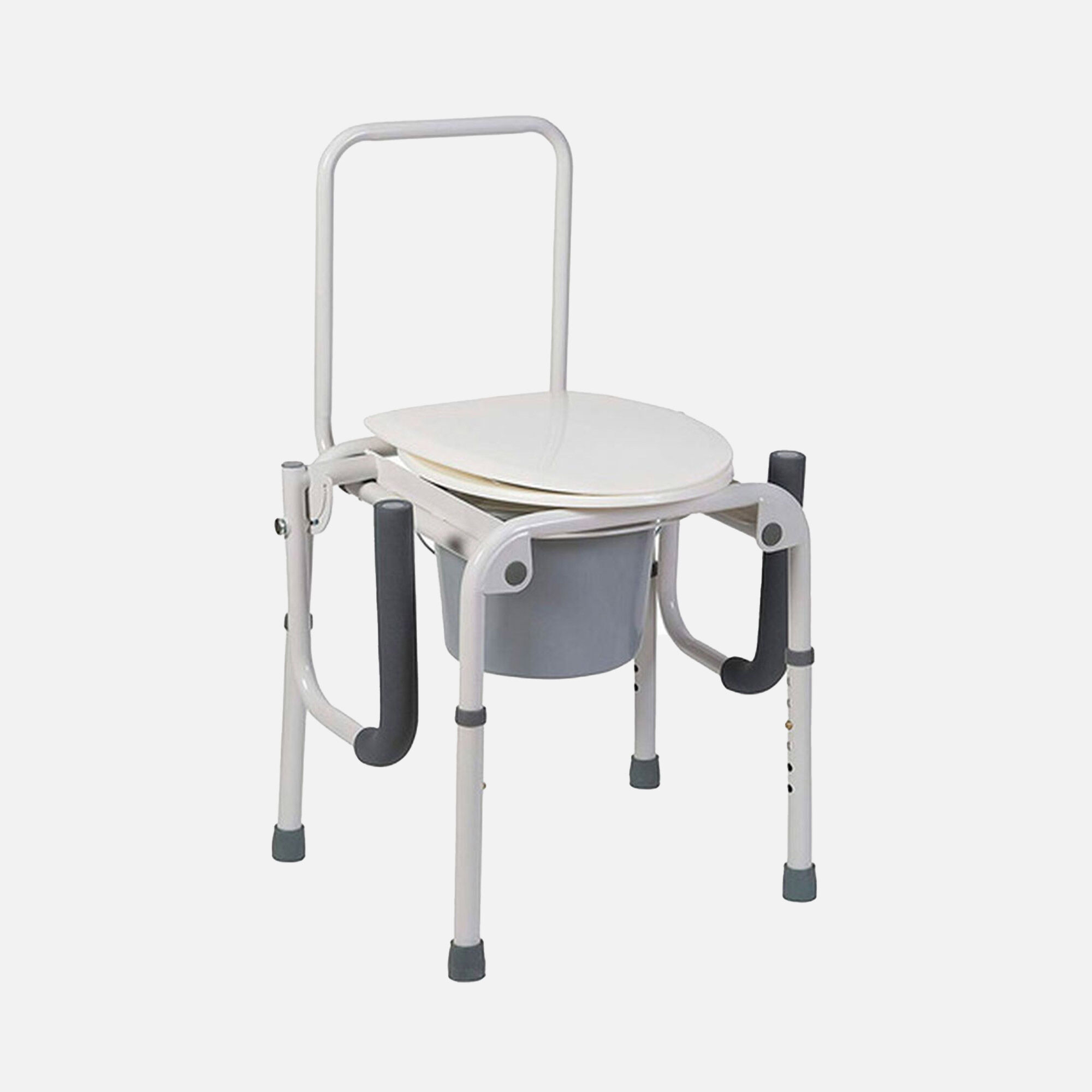 DMI® Steel Drop-Arm Bedside Commode, , large