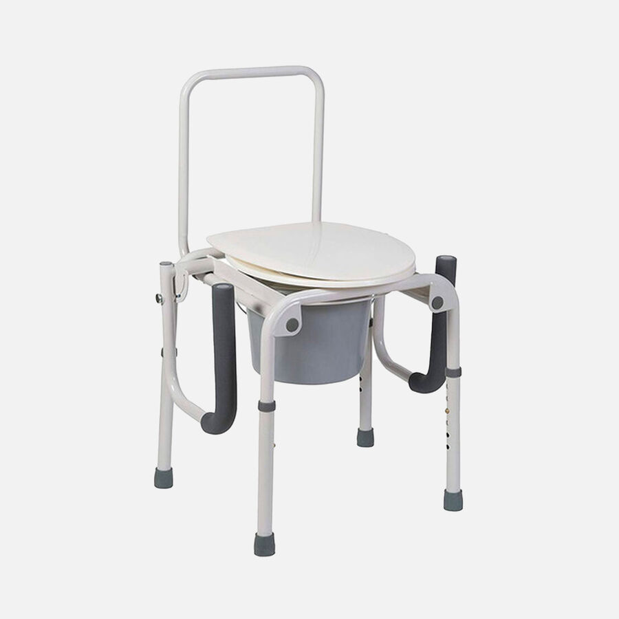 DMI® Steel Drop-Arm Bedside Commode, , large image number 3