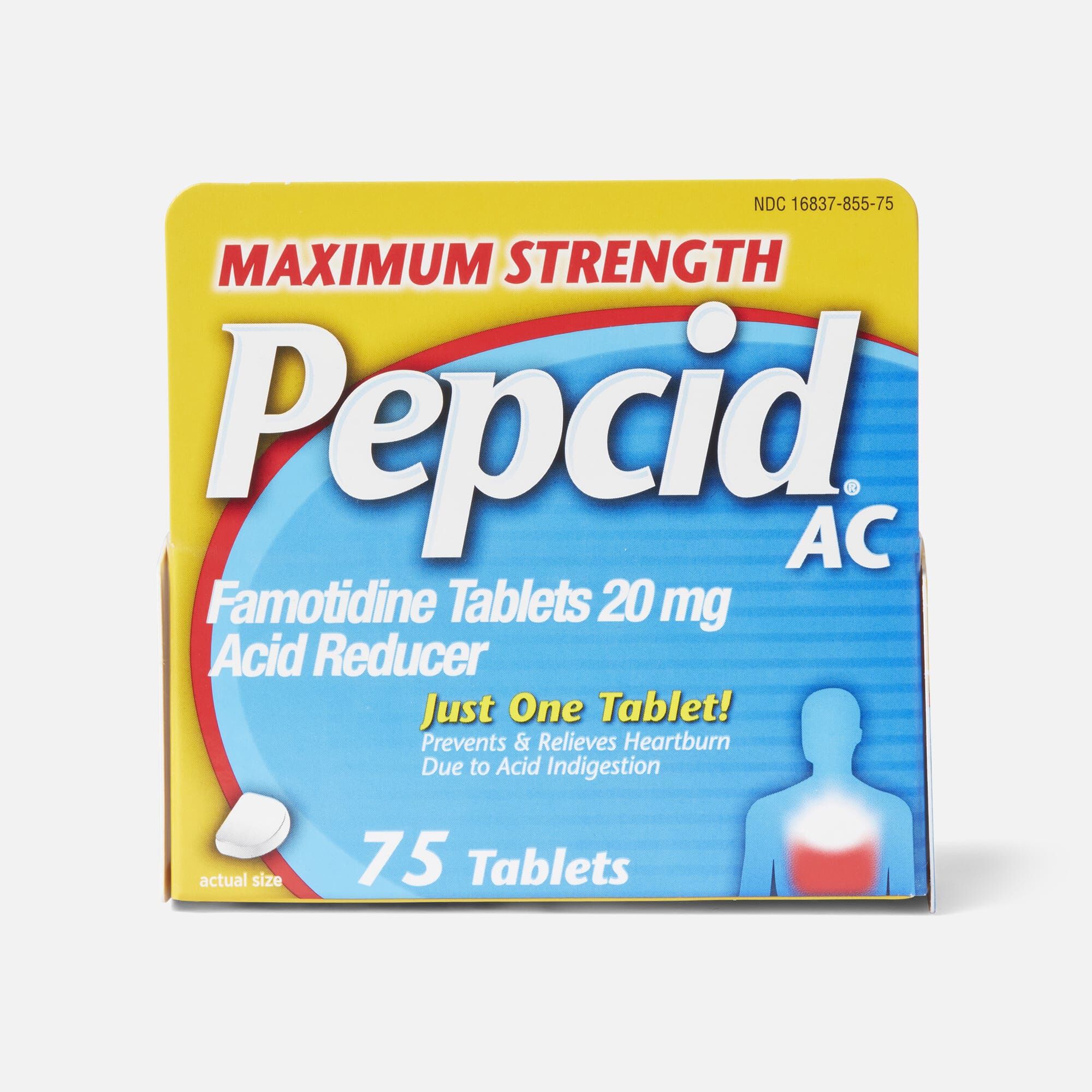 Pepcid AC Acid Reducer Maximum Strength Tablets, 75 ct., , large
