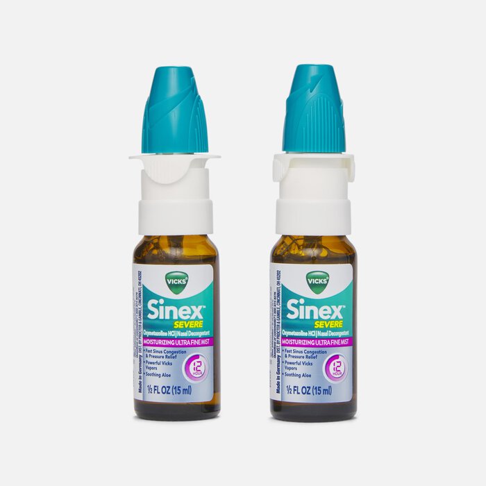 Vicks Sinex Severe Moisturizing Ultra Fine Nasal Mist, 0.5 fl oz. (2-Pack), , large
