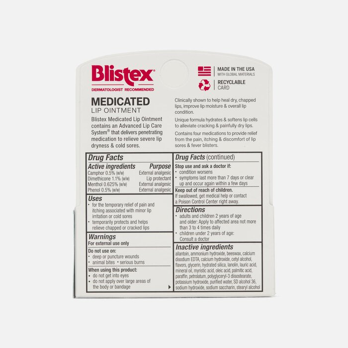 Blistex Medicated Lip Ointment, 2 ct., , large