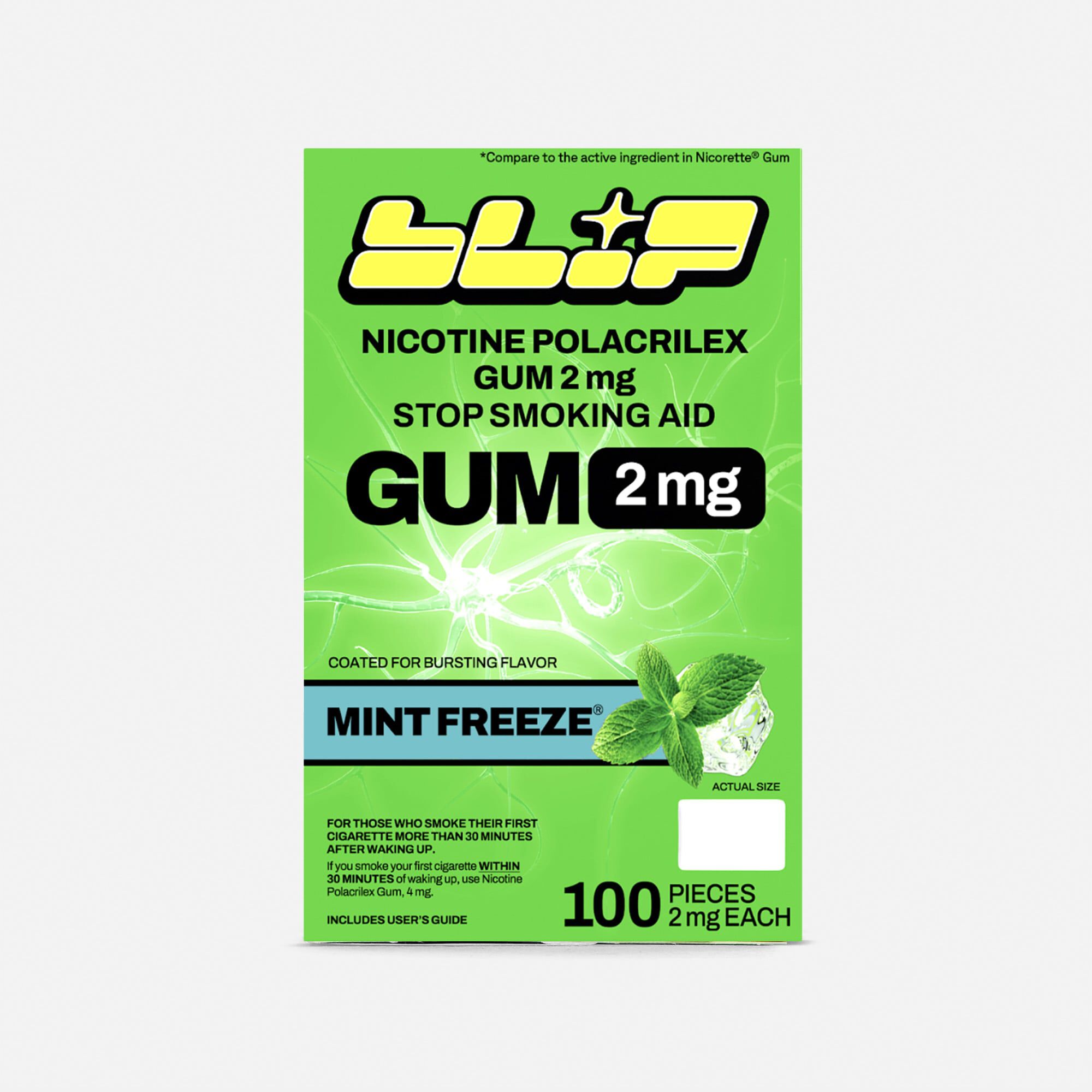 Blip Nicotine Gum, Mint Freeze, 2mg, 100 ct., , large