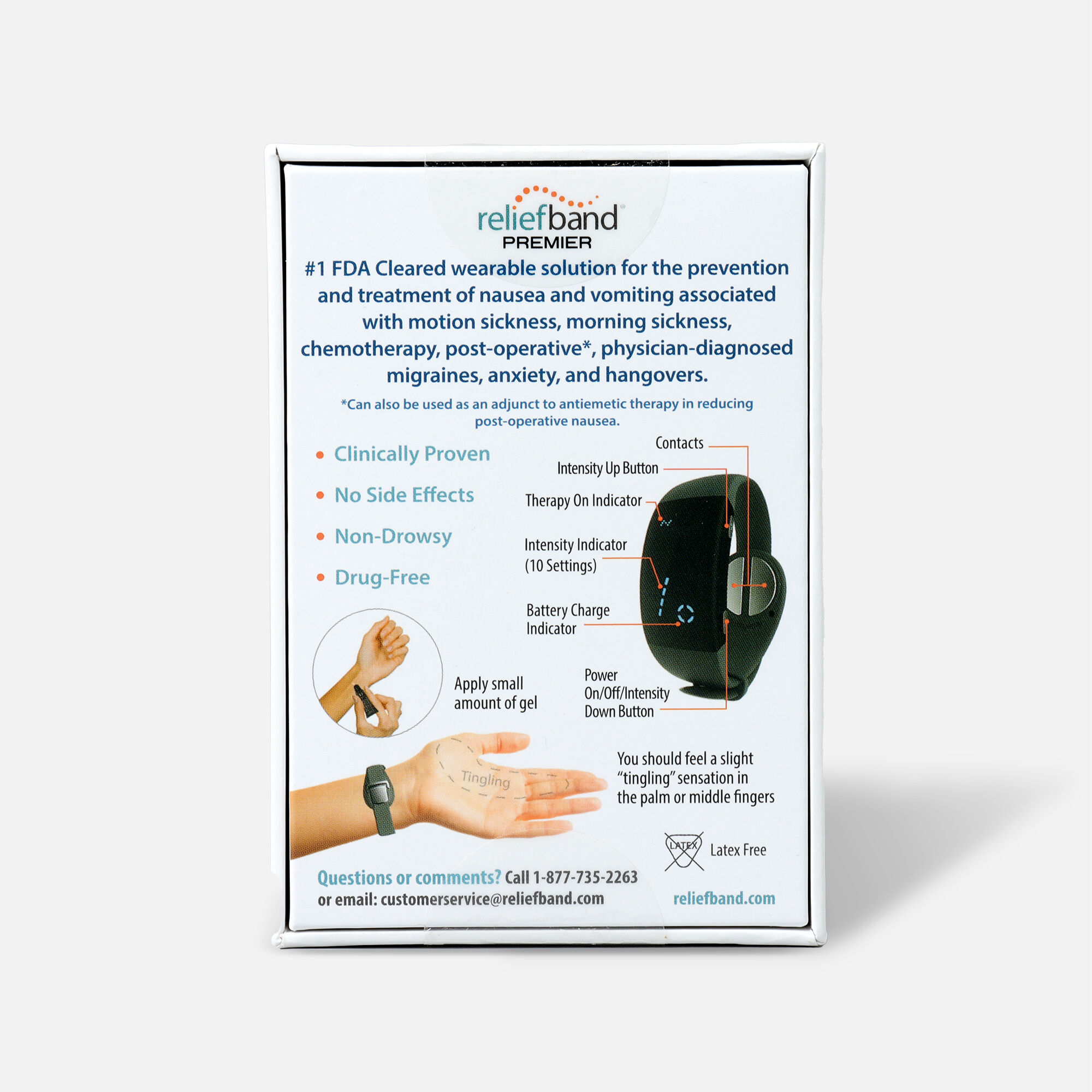 Reliefband Nausea Relief - Premier, Charcoal Grey, large