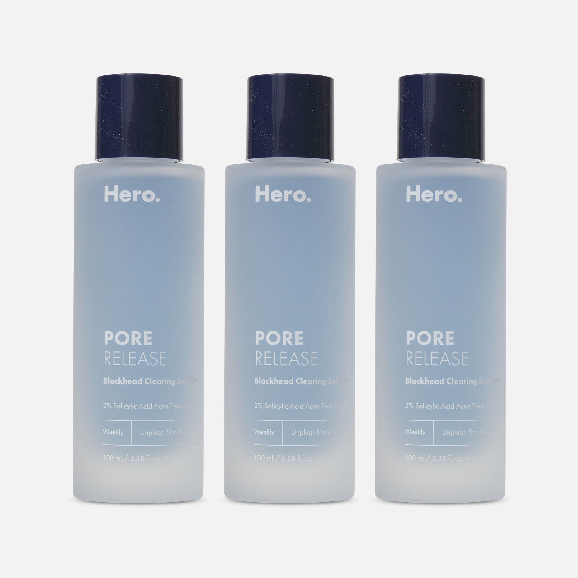 Hero Cosmetics Pore Release Blackhead Clearing Solution, 100 ml (3-Pack), , large