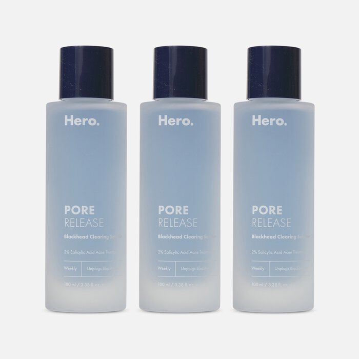 Hero Cosmetics Pore Release Blackhead Clearing Solution, 100 ml (3-Pack), , large