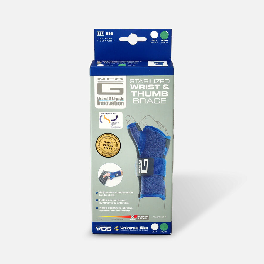 Neo G Stabilized Right Wrist & Thumb Brace, One Size, , large image number 0