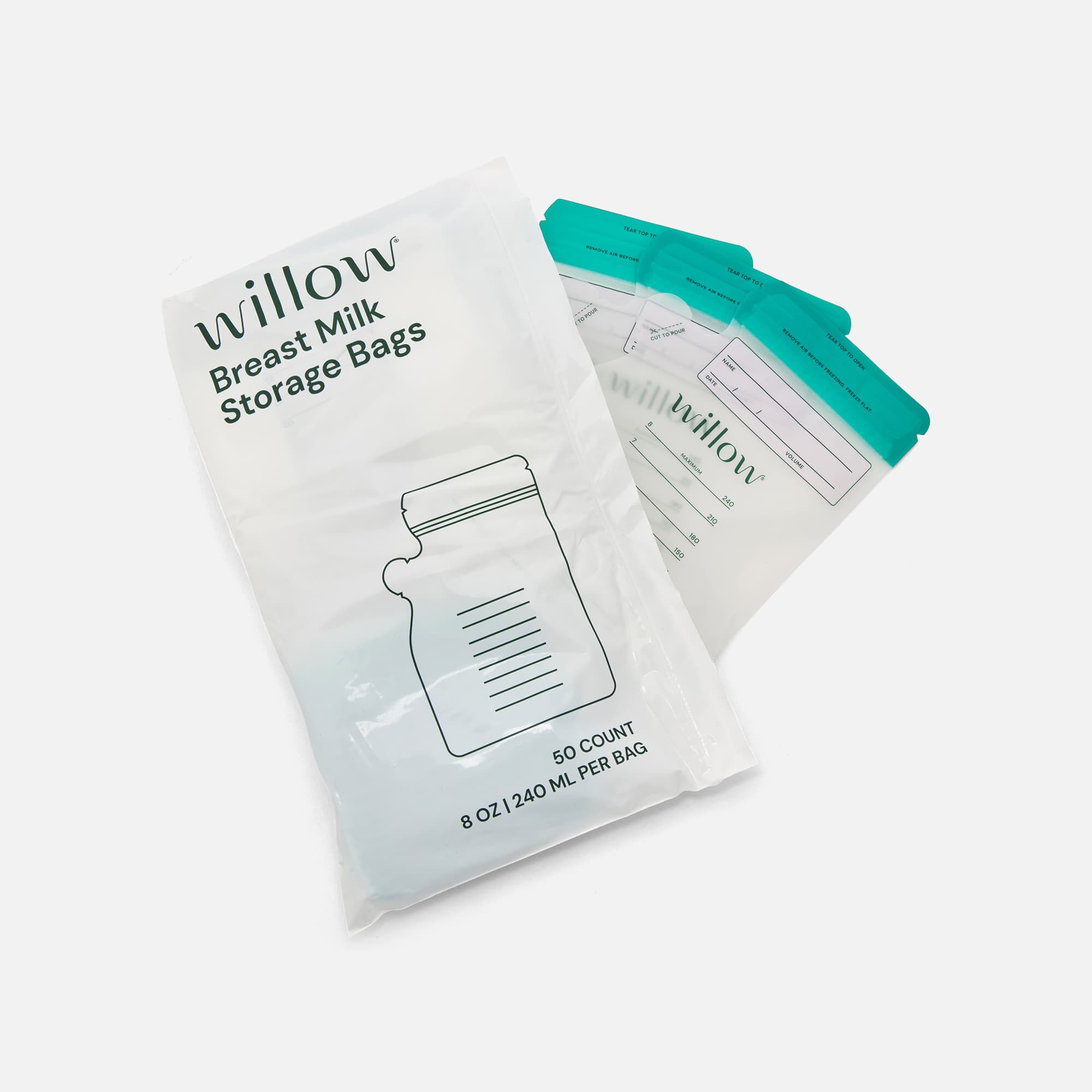 Willow 360 Spill-Proof Breast Milk Storage Bags, 100 ct., 4-oz. Capacity, , large