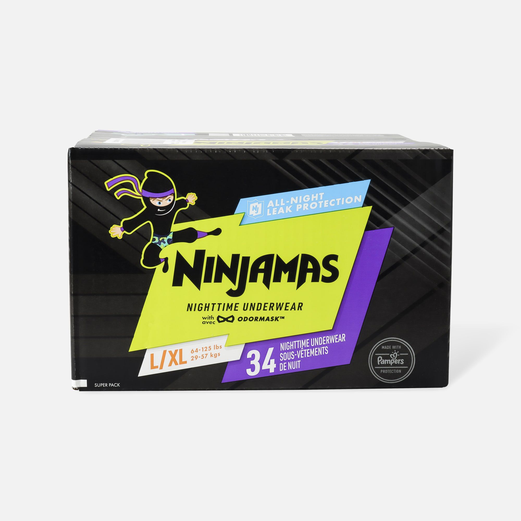 Ninjamas Nighttime Bedwetting Underwear for Boys, , large