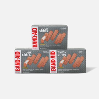 BAND-AID® TOUGH-STRIPS® Adhesive Bandages, 60 ct. (3-Pack)