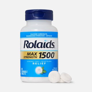 Rolaids® Max Strength 1500mg Antacid Chewable Tablets, Mint, 50 ct.
