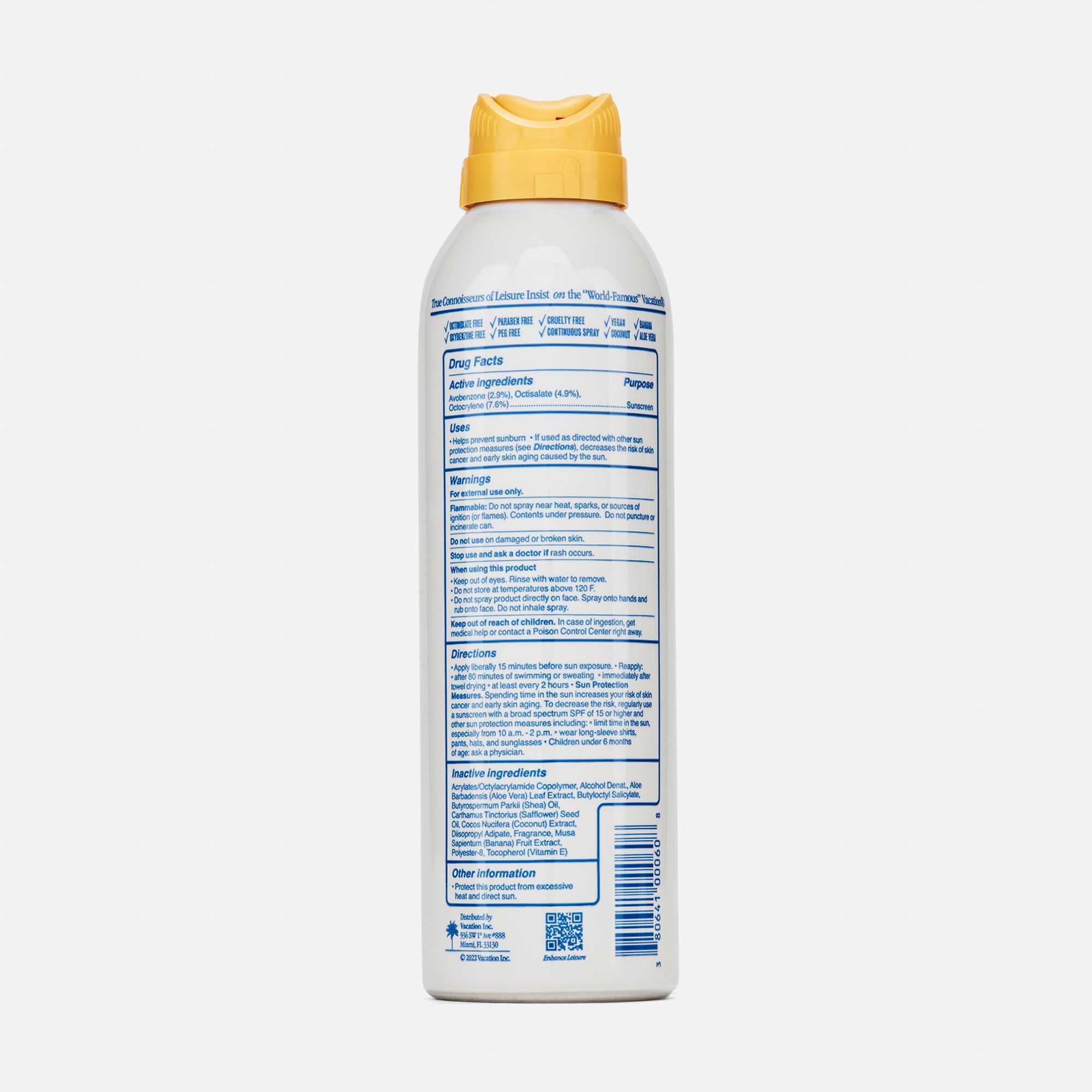 Vacation Classic Sunscreen Spray, 6 oz., , large