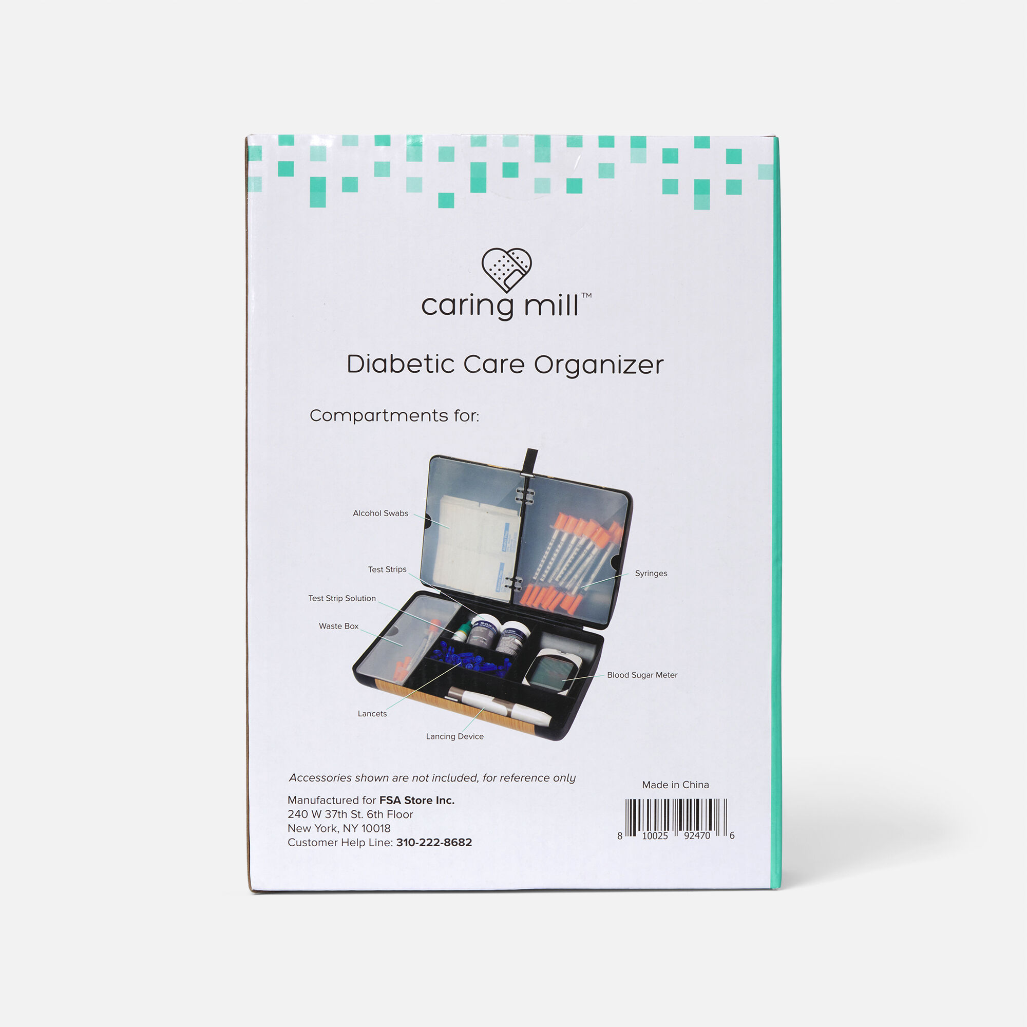 Caring Mill™ Diabetic Care Organizer, , large