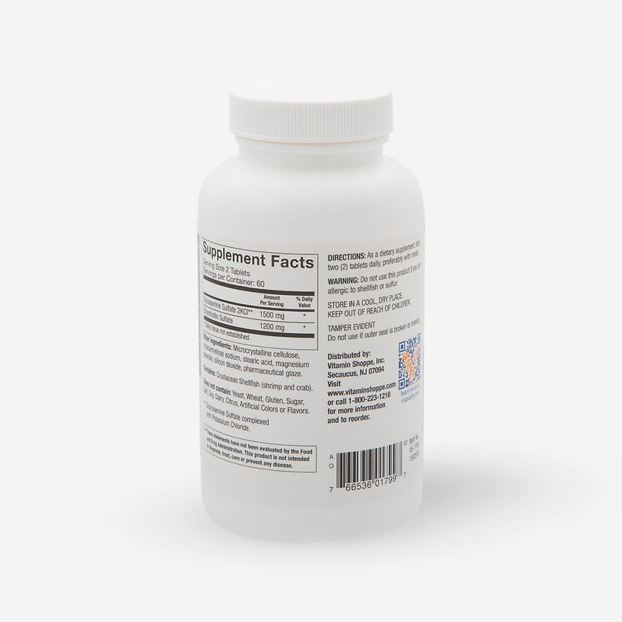 Vitamin Shoppe Glucosamine & Chondroitin, Tablets, 120 ct., , large image number 1
