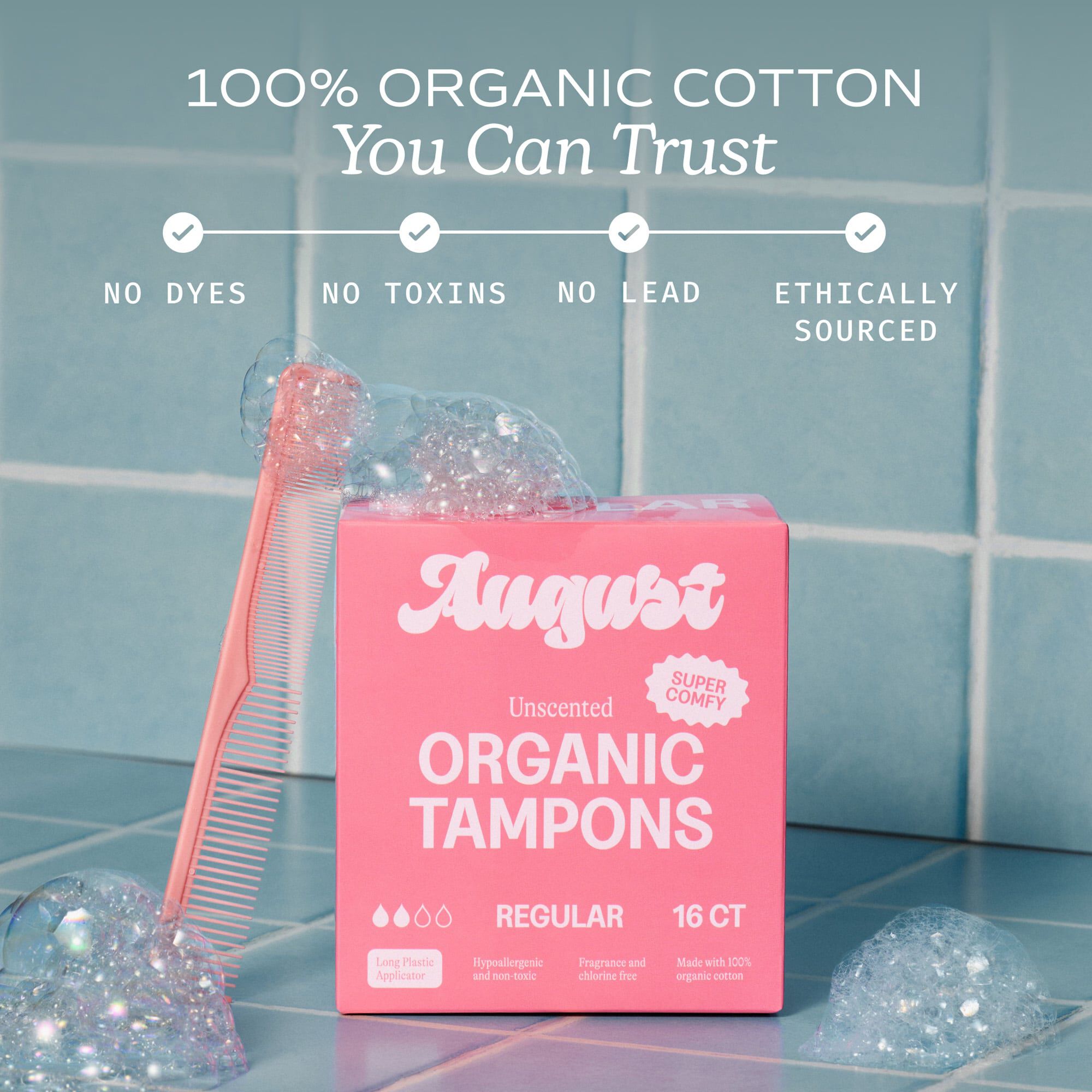 August Regular Tampons, 16 ct., , large