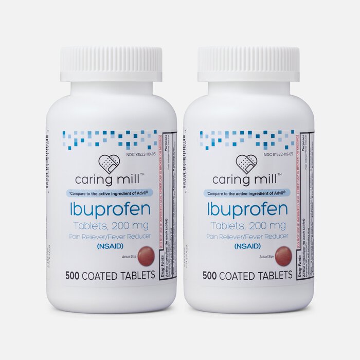 Caring Mill™ Ibuprofen 200mg Tablets, 500 ct. (2-Pack), , large