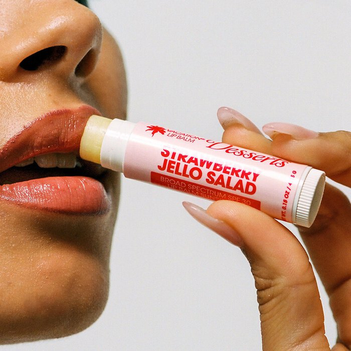 Vacation Strawberry Jello Salad Lip Balm Sunscreen, SPF 30, 0.15 oz., , large