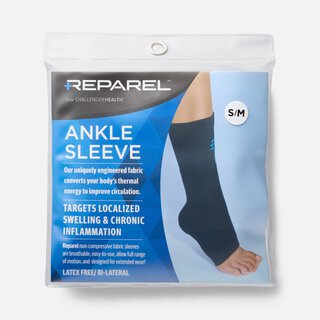 Reparel Ankle Sleeve, Black, S/M