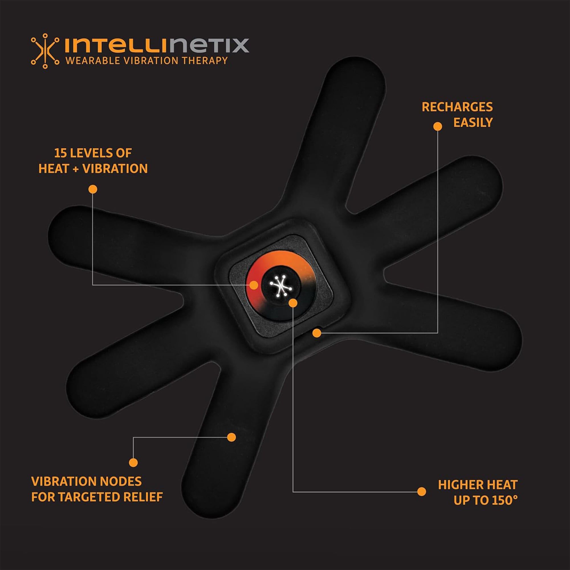 Intellinetix Heat + Vibration Therapy Wrap, , large