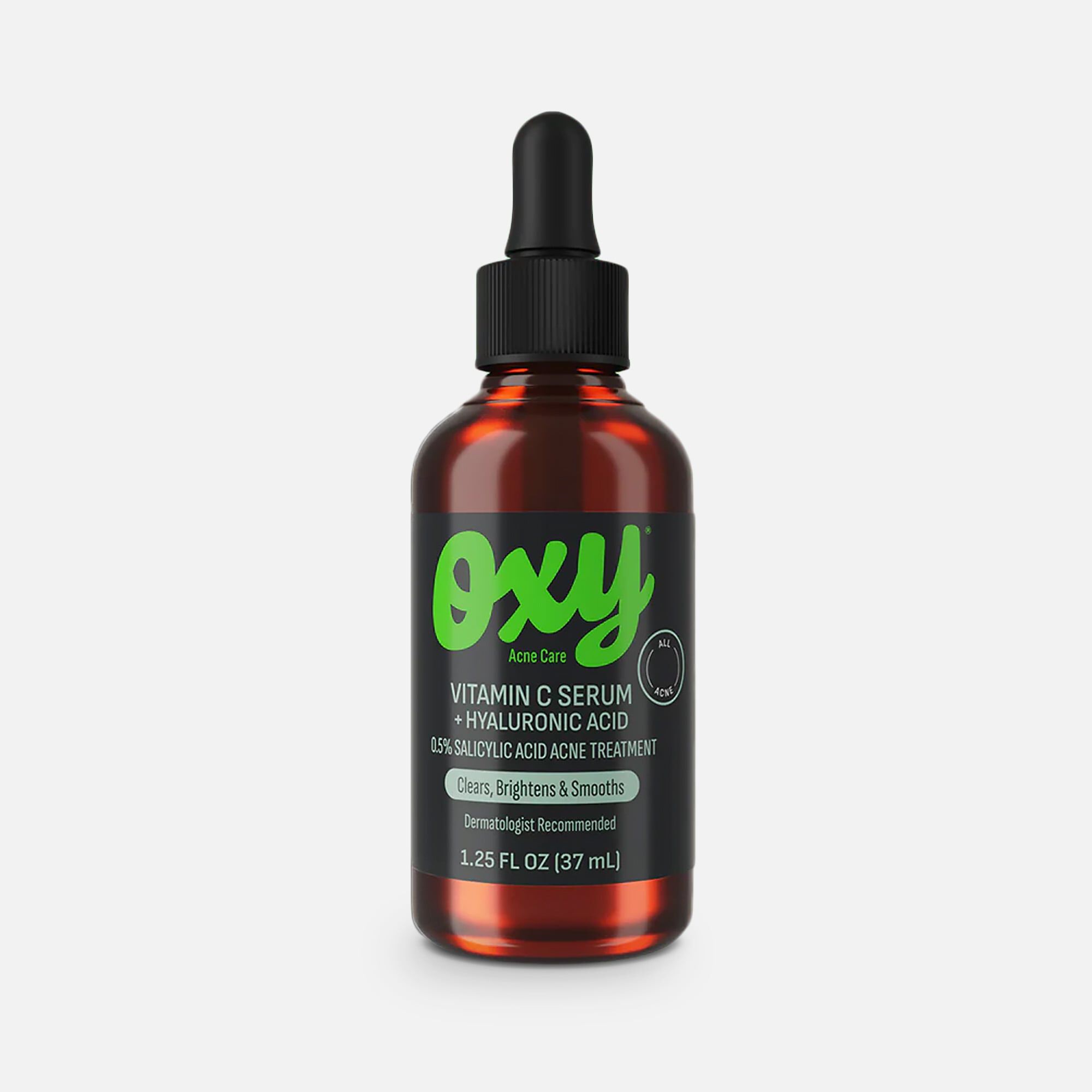 OXY Acne Care Vitamin C Serum + Hyaluronic Acid Acne Treatment, 1.25 fl oz., , large