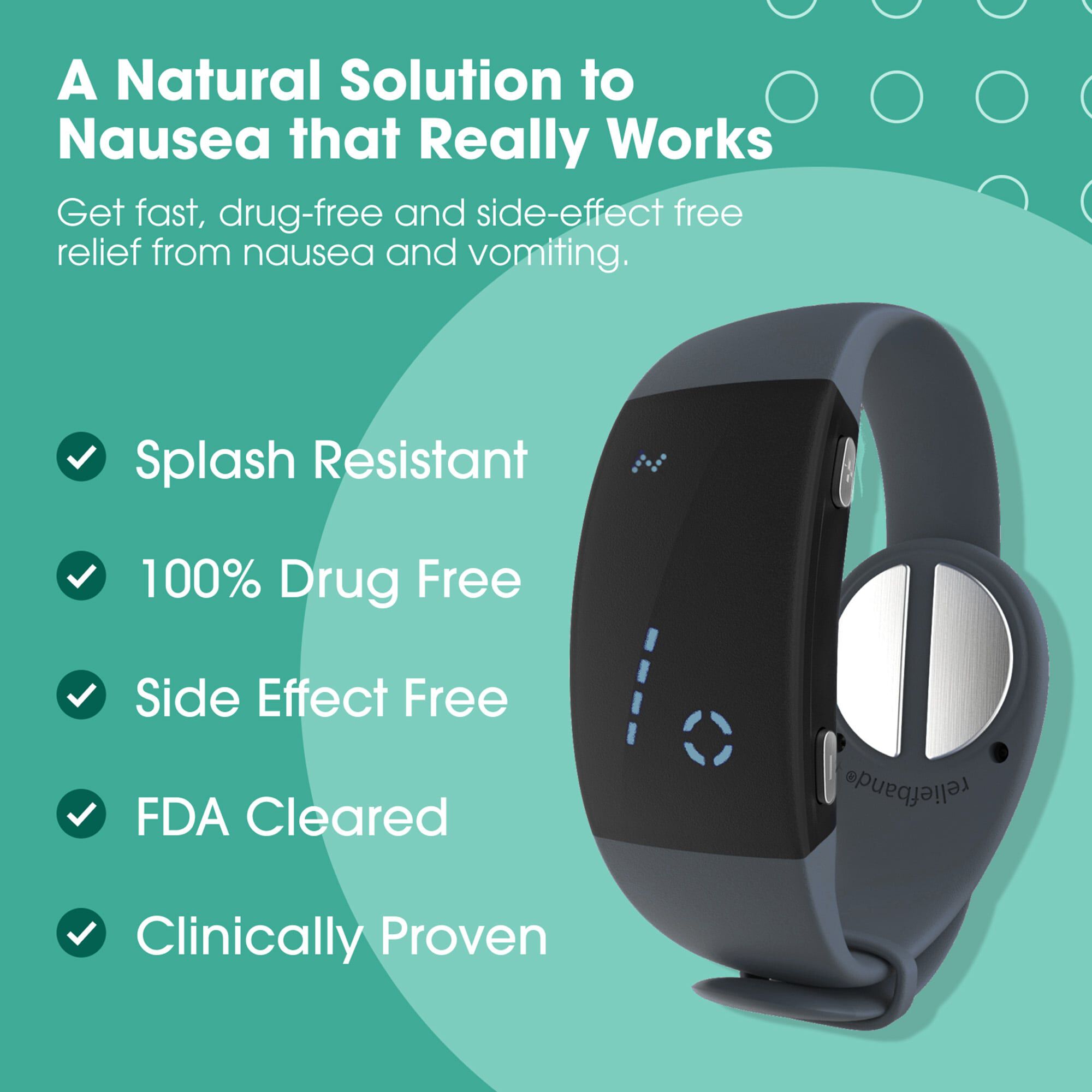 Reliefband Nausea Relief - Premier, Charcoal Grey, large