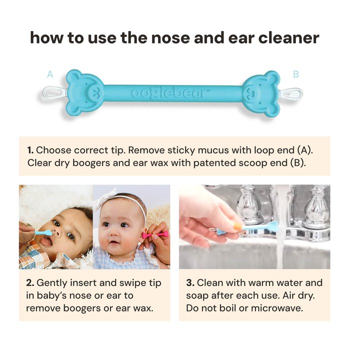 Oogiebear Baby Nasal Aspirator & Nose and Ear Cleaner Duo, , large