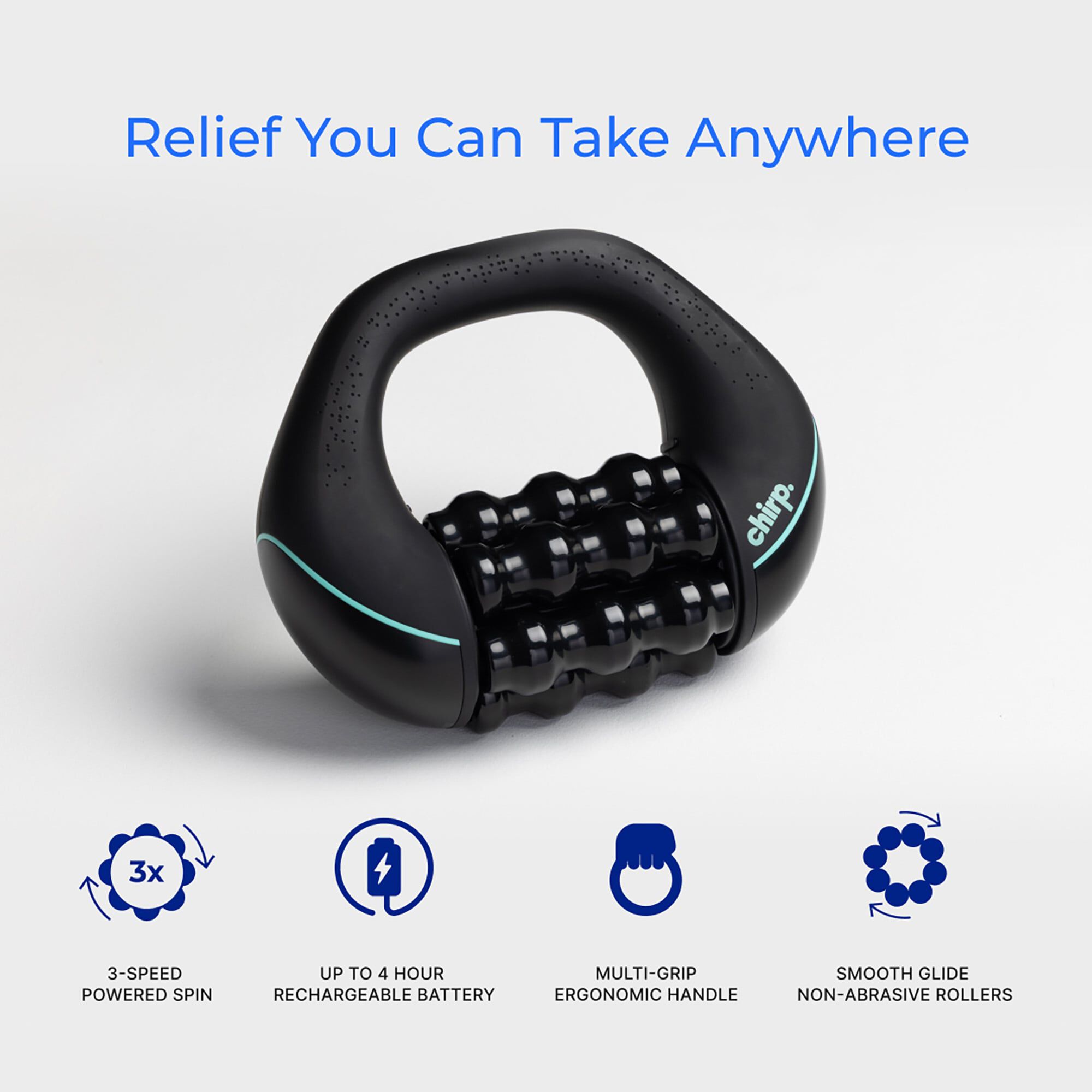 Chirp RPM Mini Rolling Percussive Massager, , large