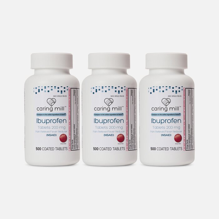 Caring Mill™ Ibuprofen 200mg Tablets, 500 ct. (3-Pack), , large