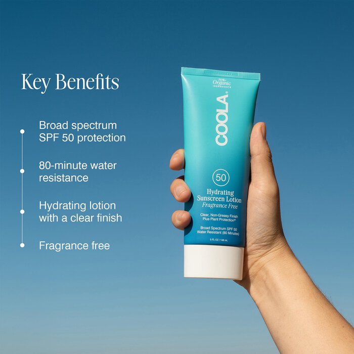 COOLA Classic Body Organic Sunscreen Lotion SPF 50 Fragrance-Free 5 oz., , large