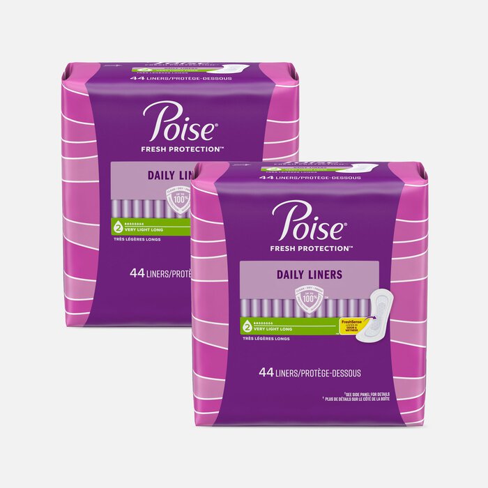 Poise Pantyliners Very Light Extra Coverage, Long, 44 ct. (2-Pack), , large