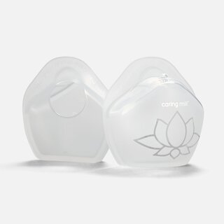 Caring Mill™ Silicone Milk Collectors with Storage Bag, 5 oz (2-Pack)