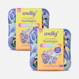 Welly® Flex Fabric Bandages, Color-Changing Chameleon, 50 ct. (2 pack)