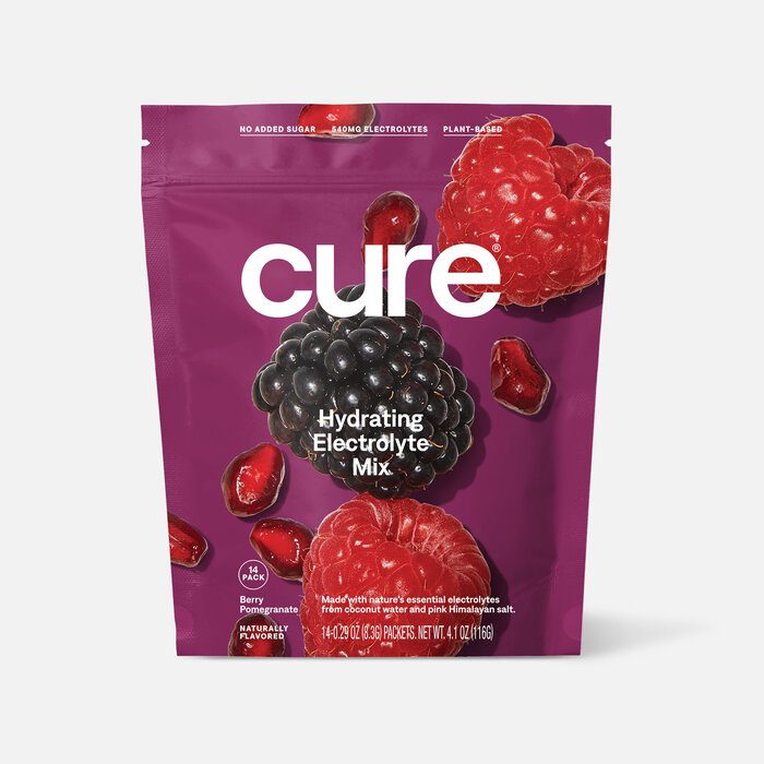 Cure Hydrating Electrolyte Drink Mix Pouches, 14 ct., , large