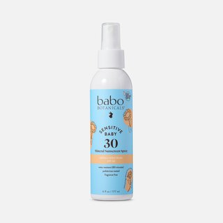 Babo Botanicals Sensitive Baby Mineral Sunscreen Spray, SPF 30, 6 fl oz.