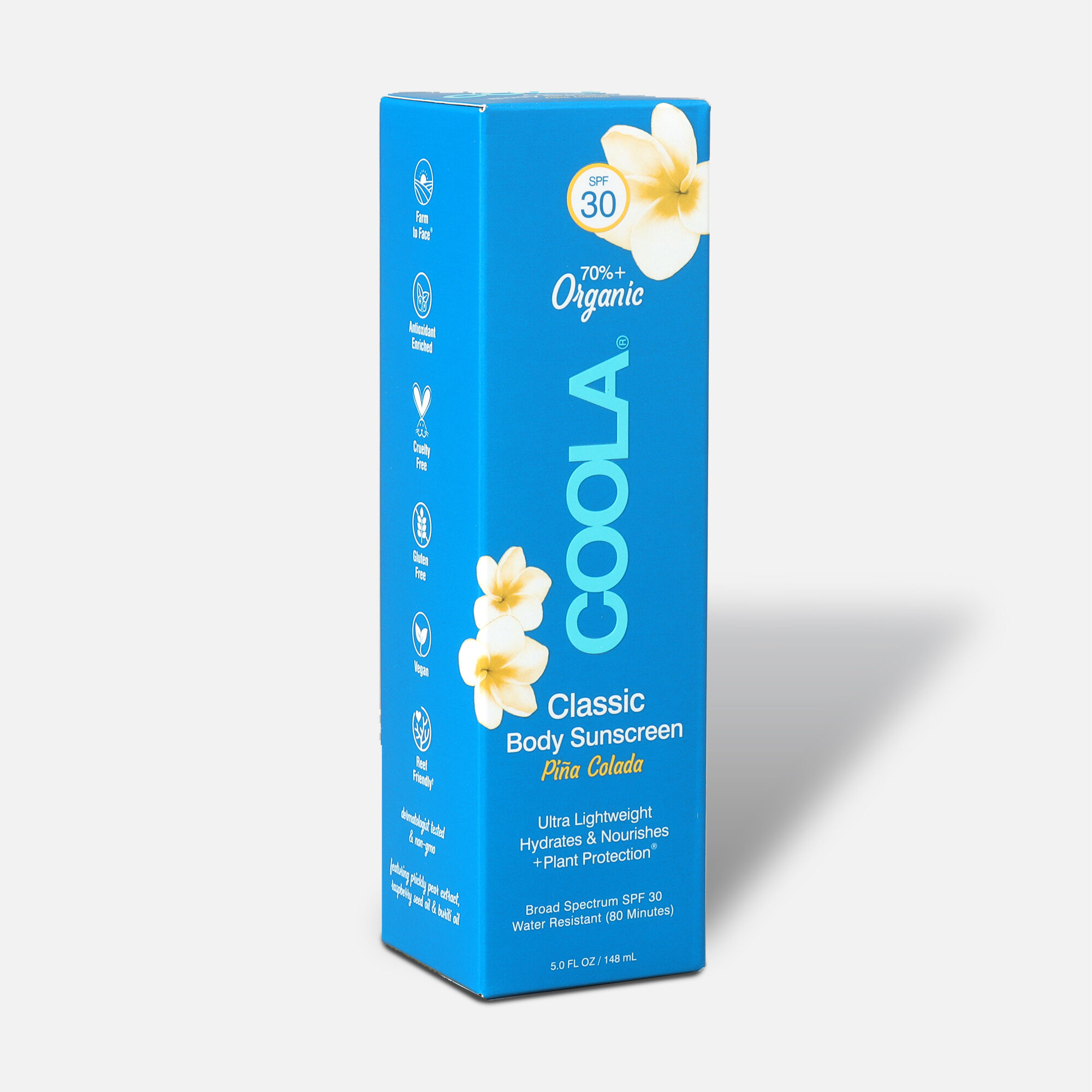 COOLA Classic Body Organic Sunscreen Lotion SPF 30 Pina Colada, 5 oz., , large