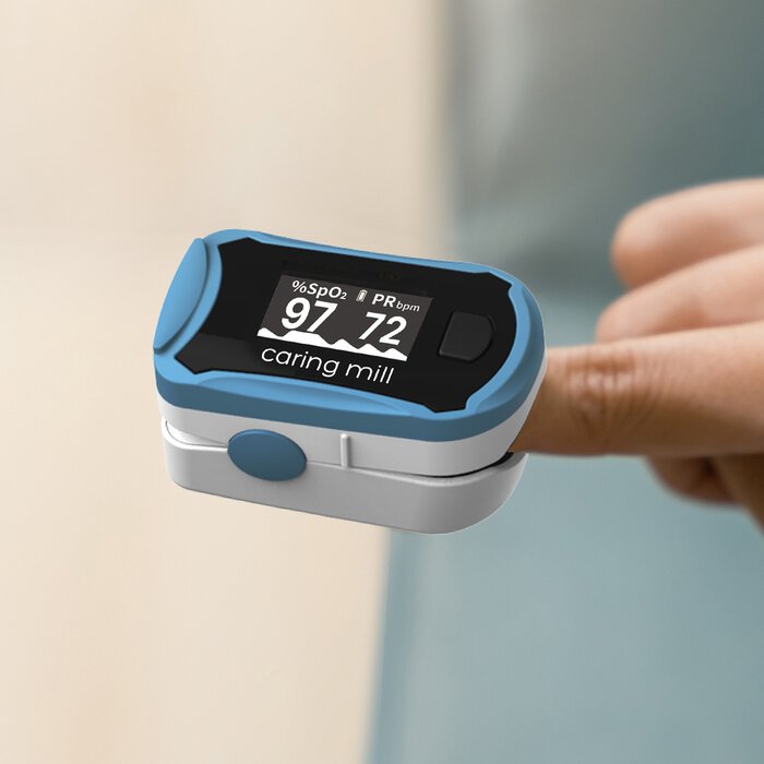 Caring Mill™ Fingertip Pulse Oximeter, , large