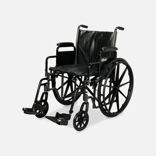Drive Silver Sport 2 Wheelchair, 20", Swing Away Footrests