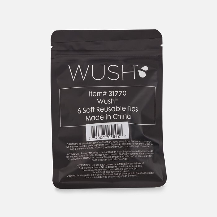 Wush Water Powered Ear Cleaner by BlackWolf Reusable Replacement Tips, 6 ct., , large