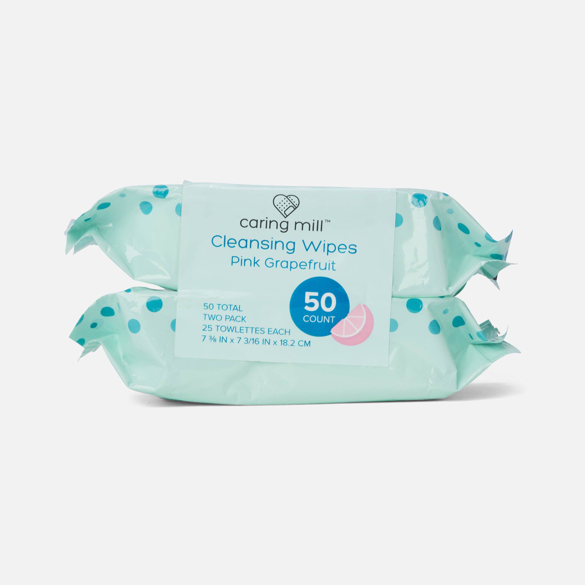 Caring Mill™ Acne Treatment Facial Cleansing Wipes, 25 ct. (2-Pack), , large