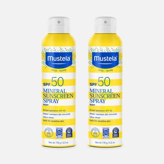 Mustela Mineral Sunscreen Spray, SPF 50, 6 oz. (2-Pack)